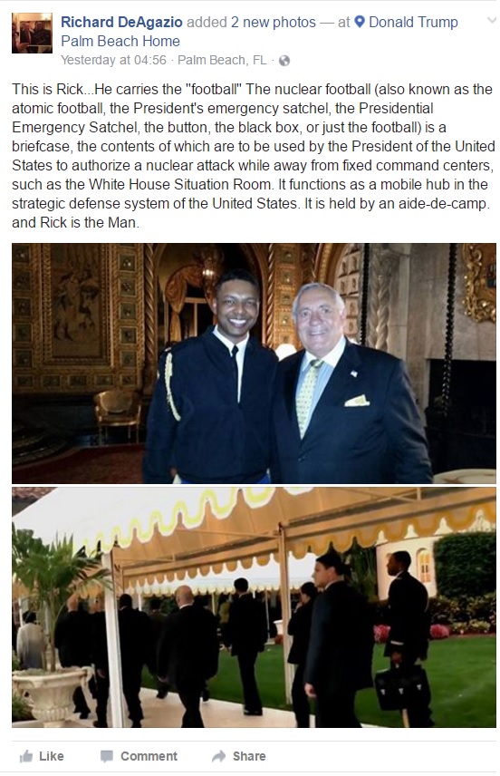 Mar-A-Lago Guest Posts Selfie With Nuclear Football